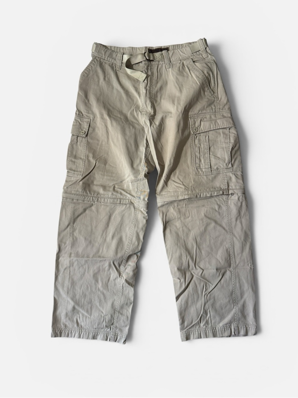 VINTAGE Abercrombie & Fitch mens XL khaki tan outdoor cargo pants EUC